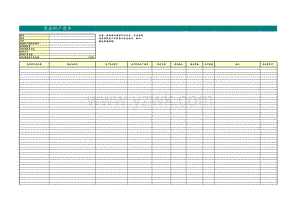 家庭财物清单 家庭用表Excel表格模板.xls
